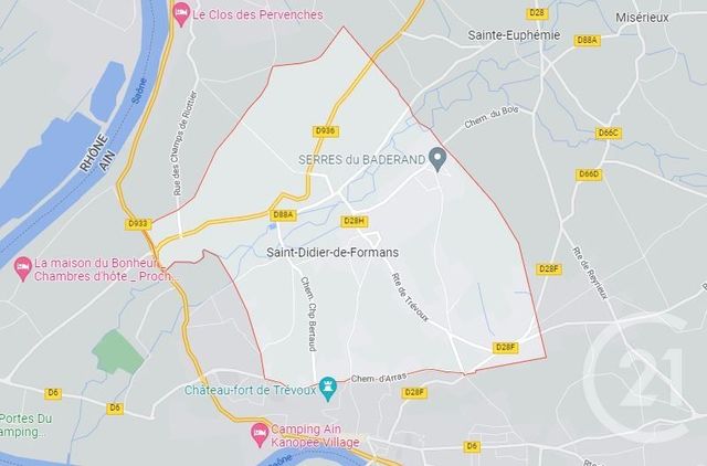 terrain à vendre - 1000.0 m2 - ST DIDIER DE FORMANS - 01 - RHONE-ALPES - Century 21 L'Immobilière Jassans