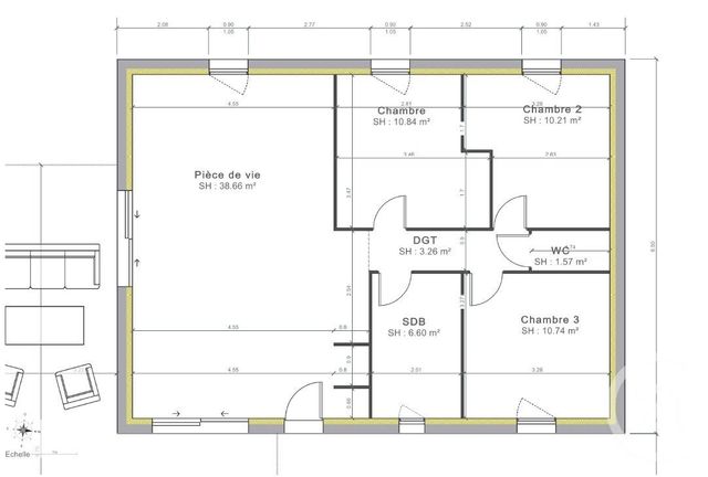 terrain à vendre - 1085.0 m2 - MONTMERLE SUR SAONE - 01 - RHONE-ALPES - Century 21 L'Immobilière Jassans